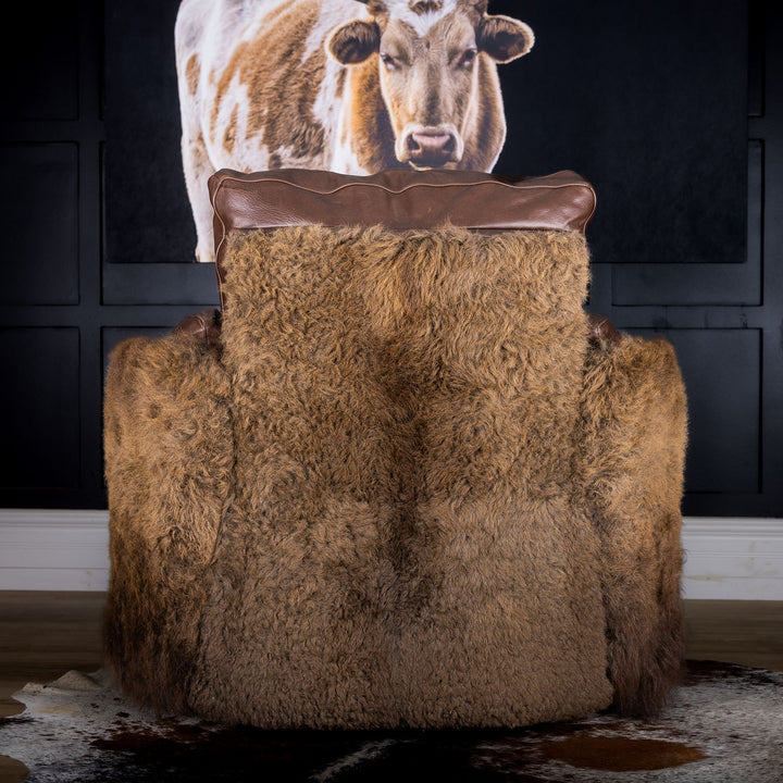 Gatlin Buffalo Snug Leather Swivel Recliner