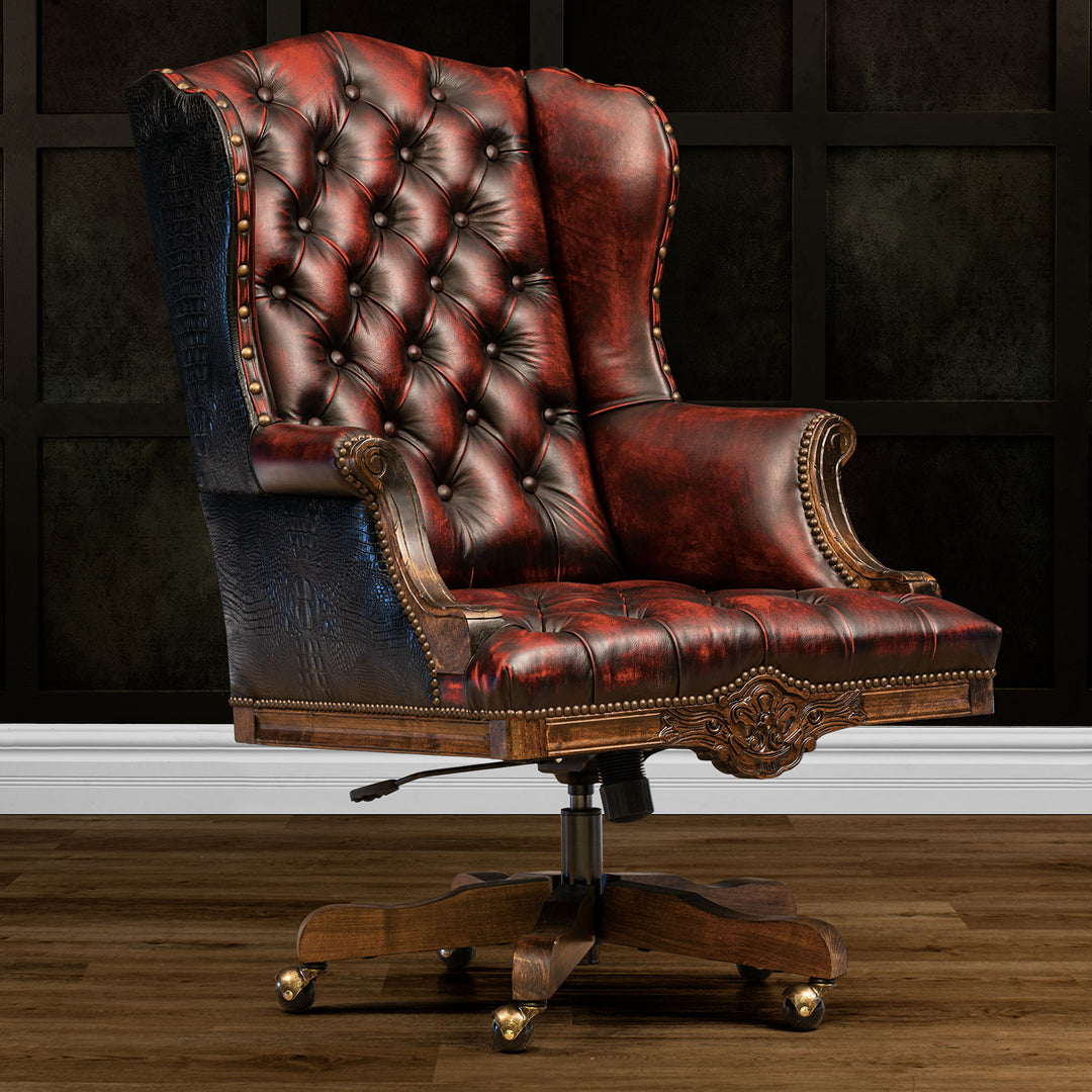 Gilmer Executive Office Chair – Texas Leather Western Collection