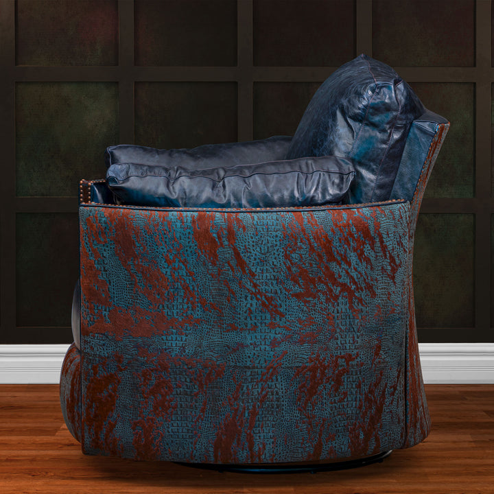 Glendo Snug Leather Swivel Recliner