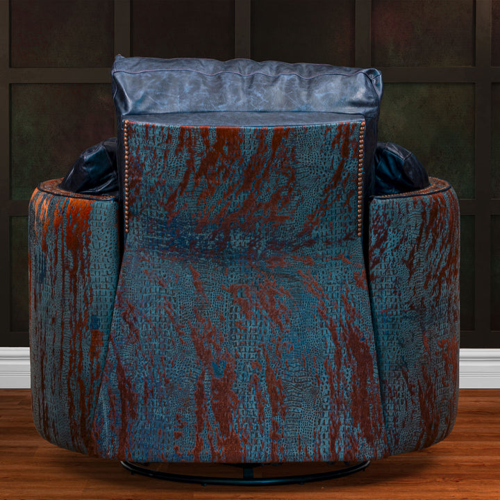 Glendo Snug Leather Swivel Recliner