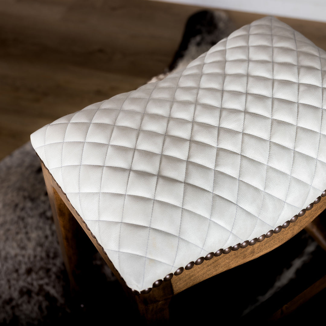 Grandview Leather Saddle Stool