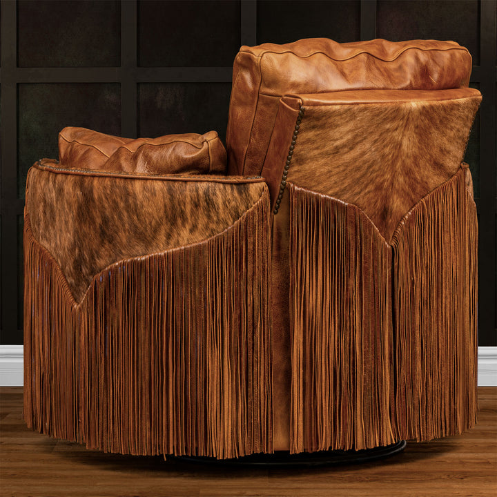 Houston Snug Leather Swivel Recliner