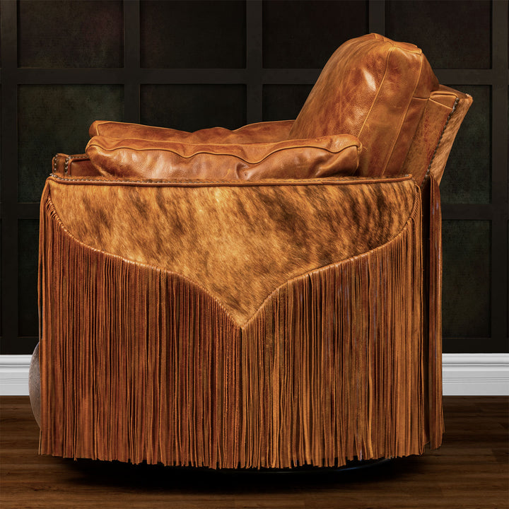 Houston Snug Leather Swivel Recliner