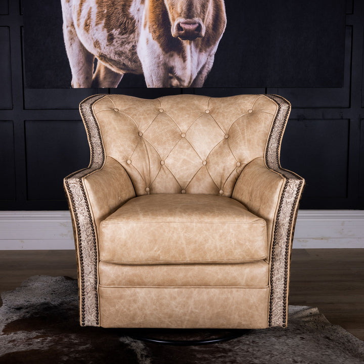 Tufted Jace Swivel Chair