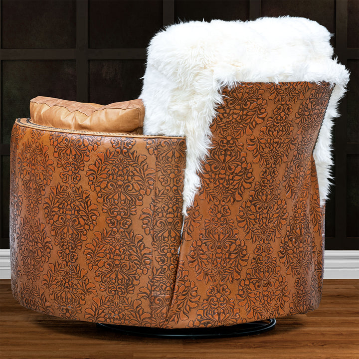 Lakota Snug Leather Swivel Recliner