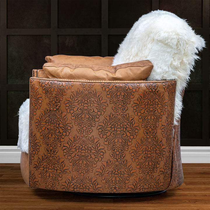 Lakota Snug Leather Swivel Recliner