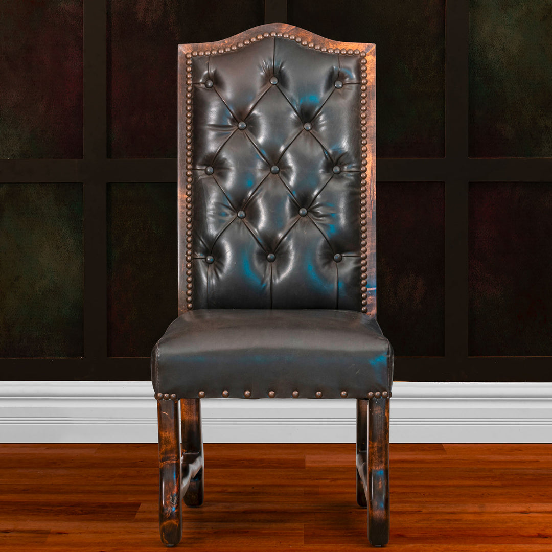 Lander Tufted Leather Dining Chair