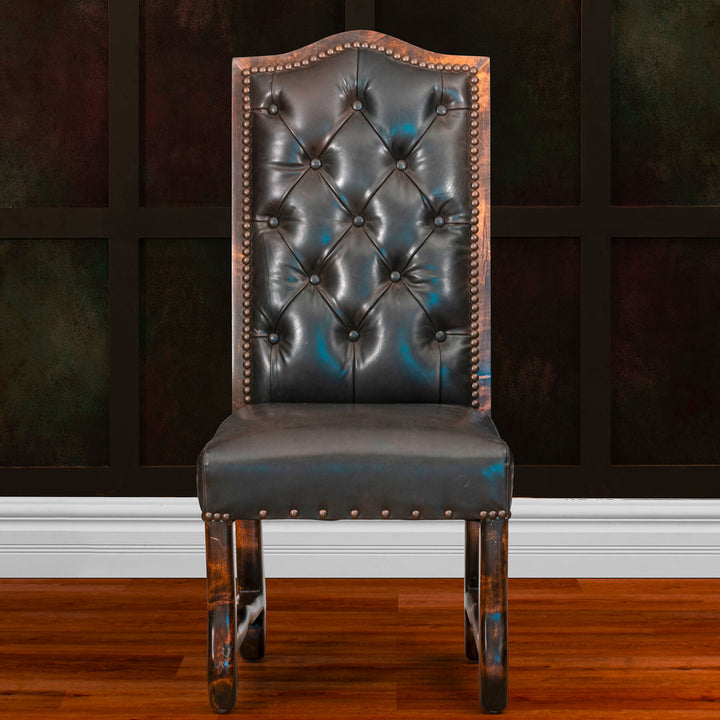 Lander Tufted Leather Dining Chair