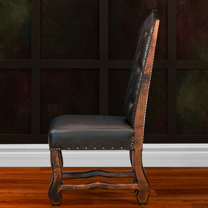 Lander Tufted Leather Dining Chair