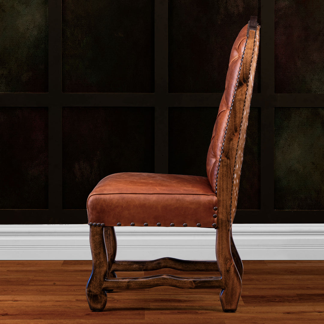 Laramie Tufted Leather Dining Chair