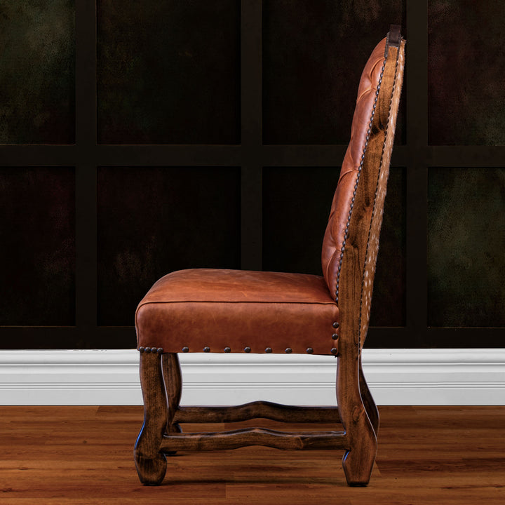 Laramie Tufted Leather Dining Chair