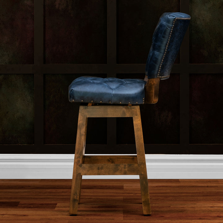 Lupine RJ Chisum Tufted Leather Barstool