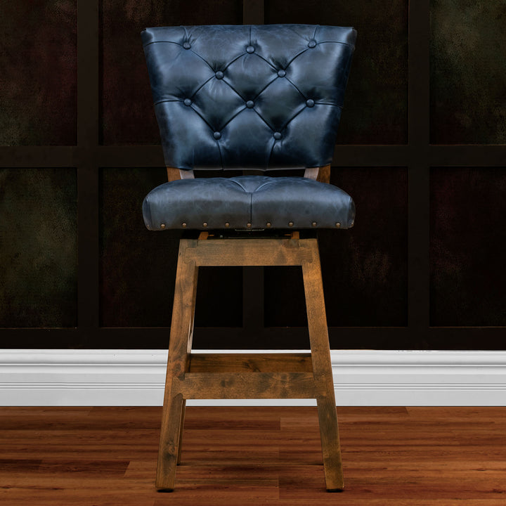 Lupine RJ Chisum Tufted Leather Barstool