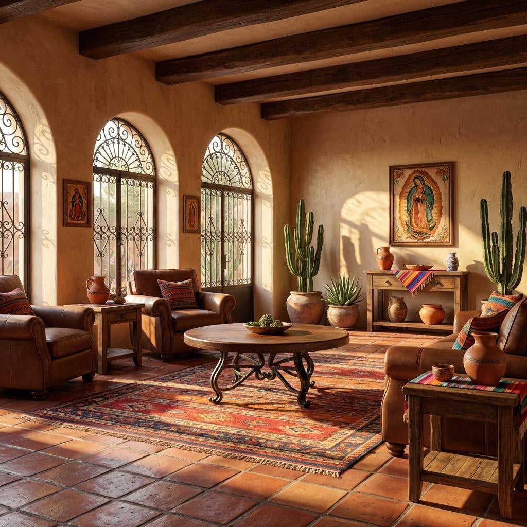 Solid Mesquite Round Coffee Table