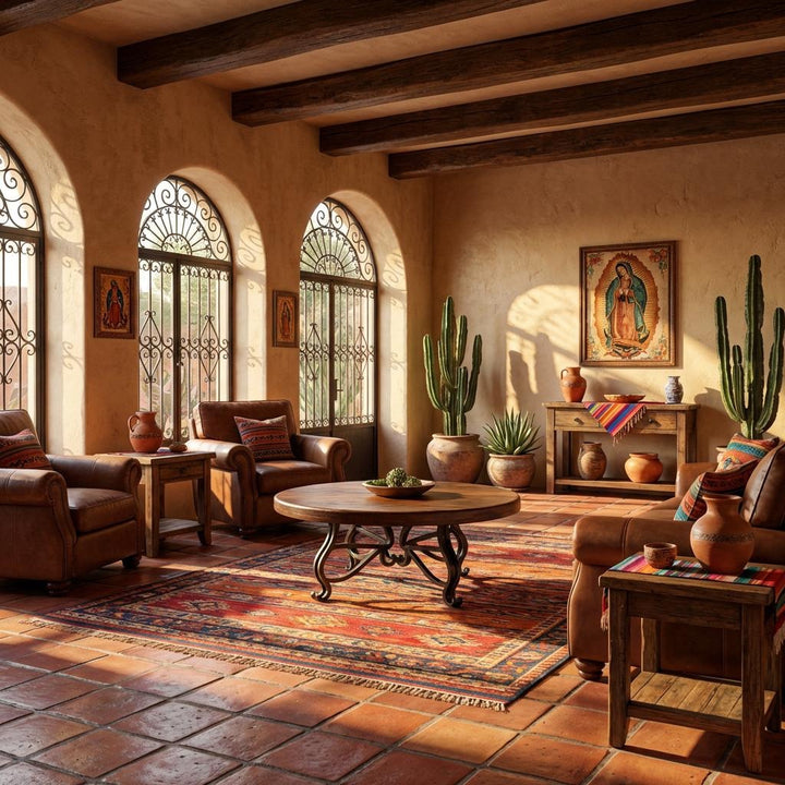 Solid Mesquite Round Coffee Table