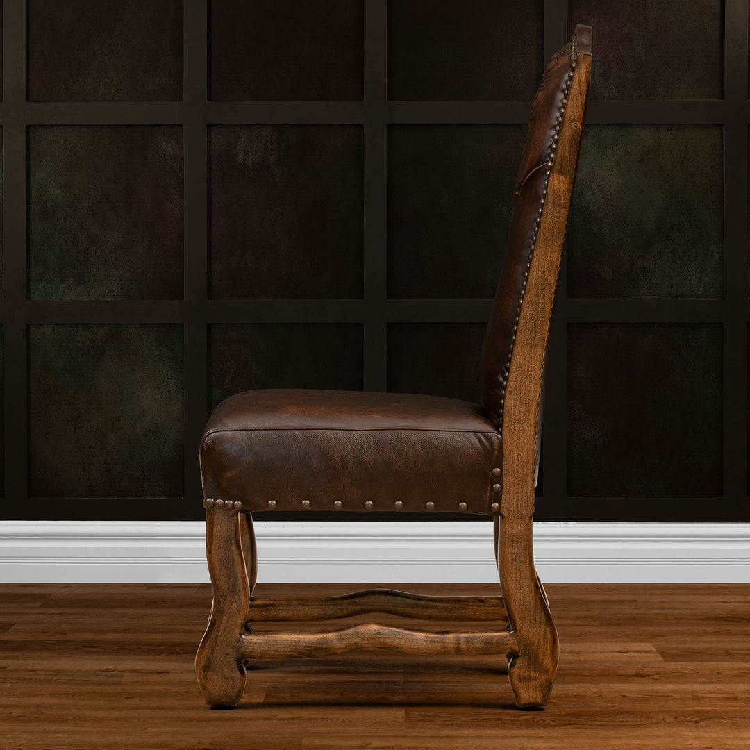 Markham Account Markham Leather Dining Chair – Texas Leather Western Collection