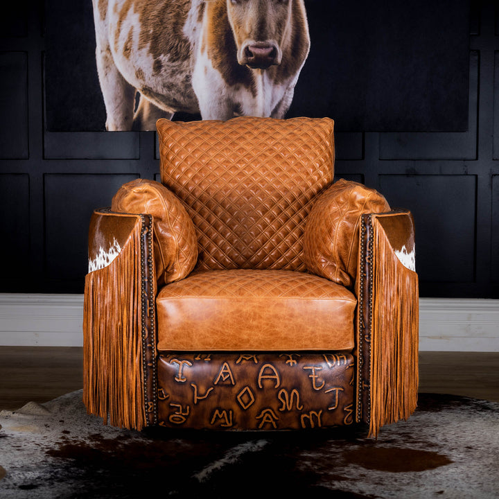 Mason Snug Leather Swivel Recliner