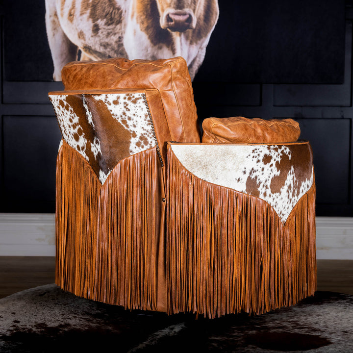 Mason Snug Leather Swivel Recliner