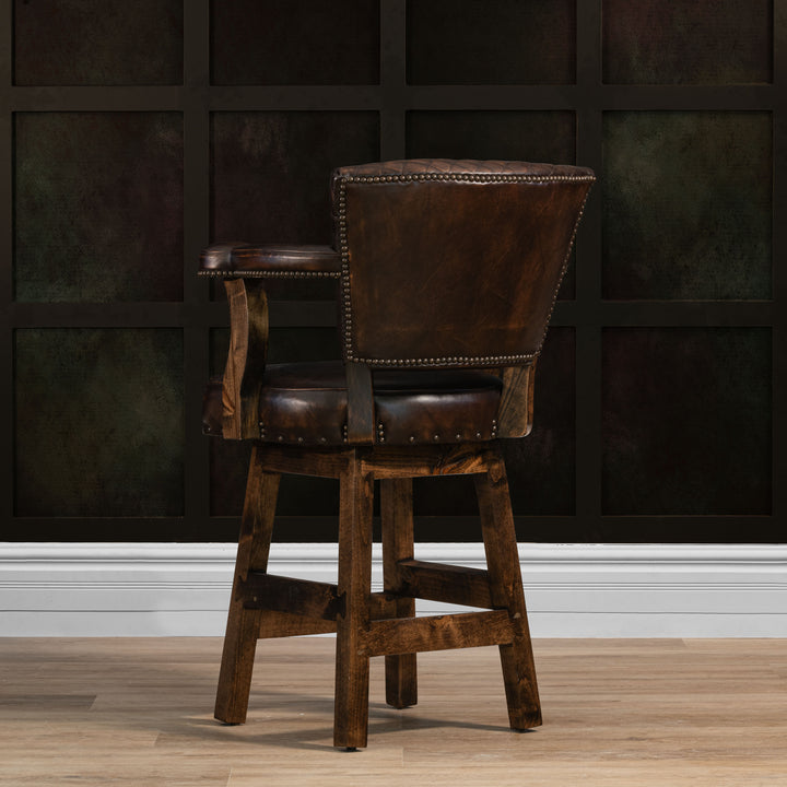 McAllen Leather Barstool