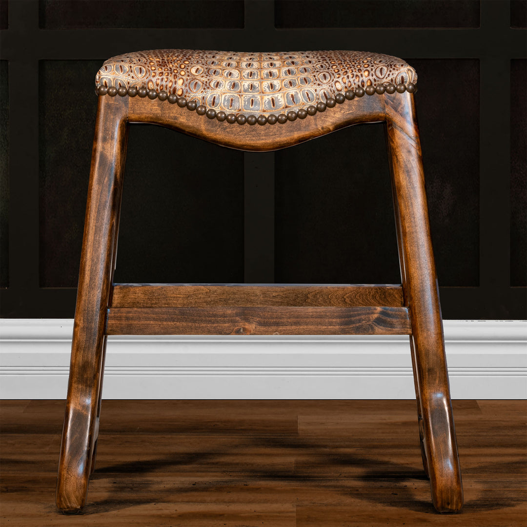 Menard Leather Saddle Stool