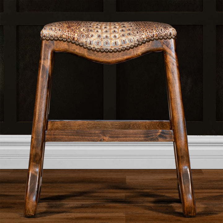Menard Leather Saddle Stool