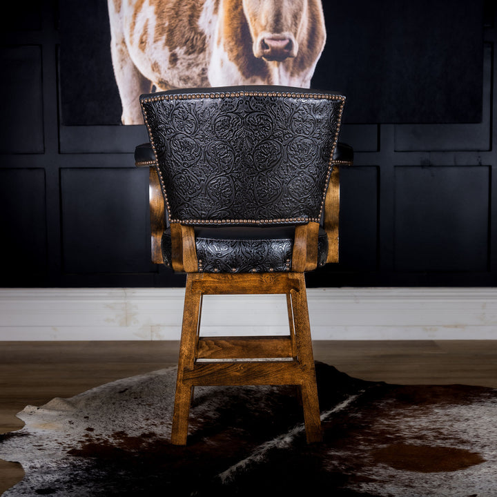 Midnight Western Chisum Barstool