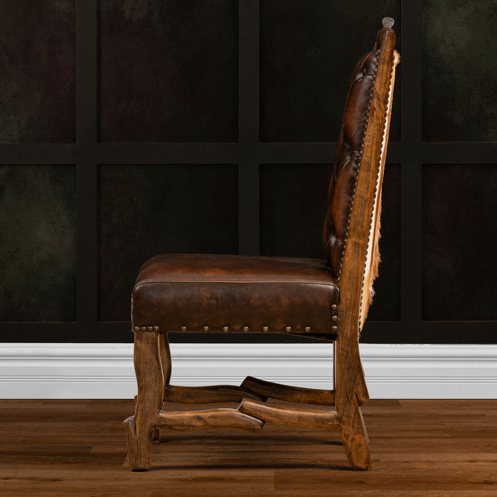 Milford Tufted Leather Dining Chair