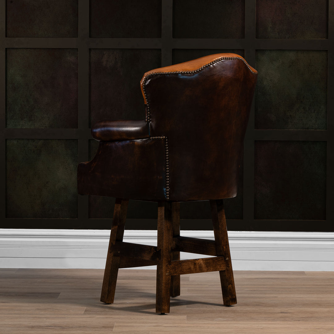 Outlaw Leather Barstool