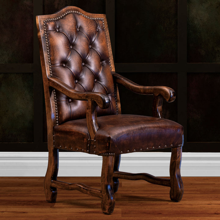 Natrona Tufted Leather Dining Chair