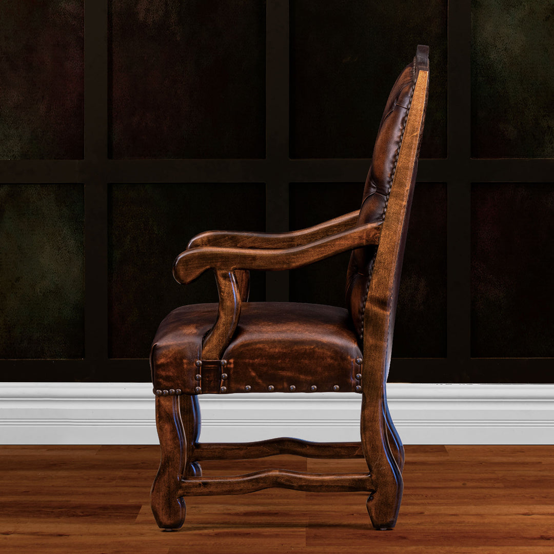 Natrona Tufted Leather Dining Chair