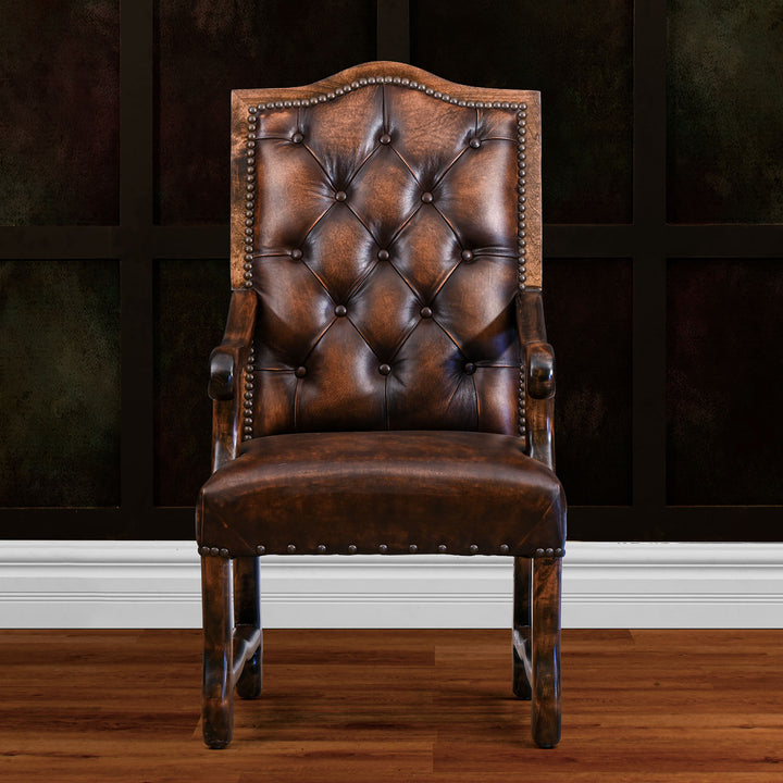 Natrona Tufted Leather Dining Chair