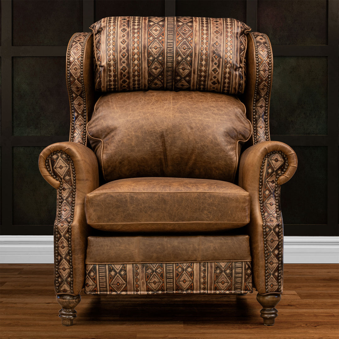 Navajo Leather Recliner