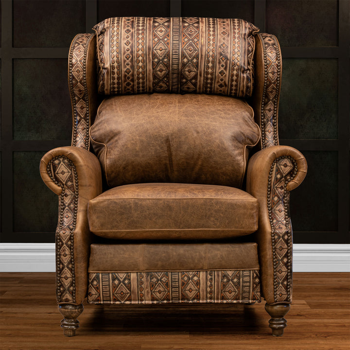 Navajo Leather Recliner