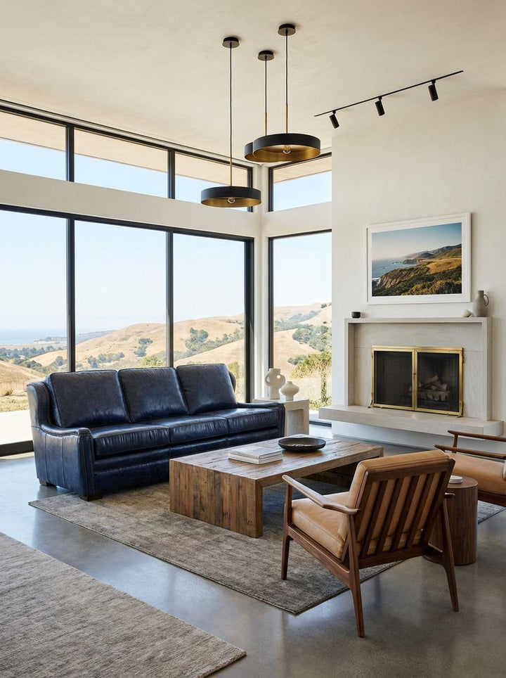 Nocturne Leather Sofa