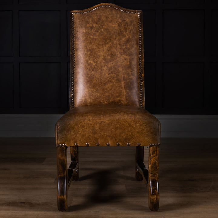 Oak Leather Dining Chair