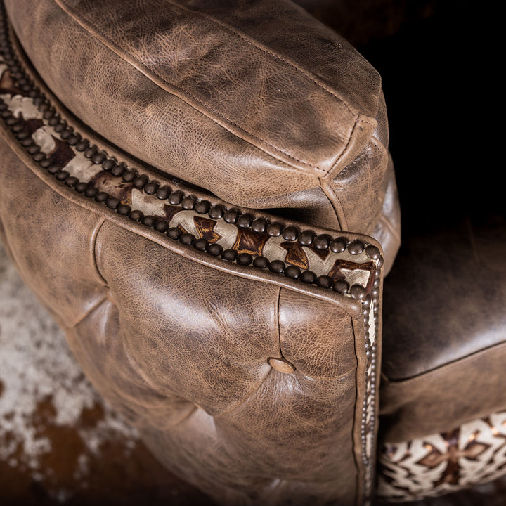 Patterson Snug Leather Swivel Recliner