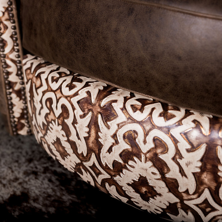 Patterson Snug Leather Swivel Recliner