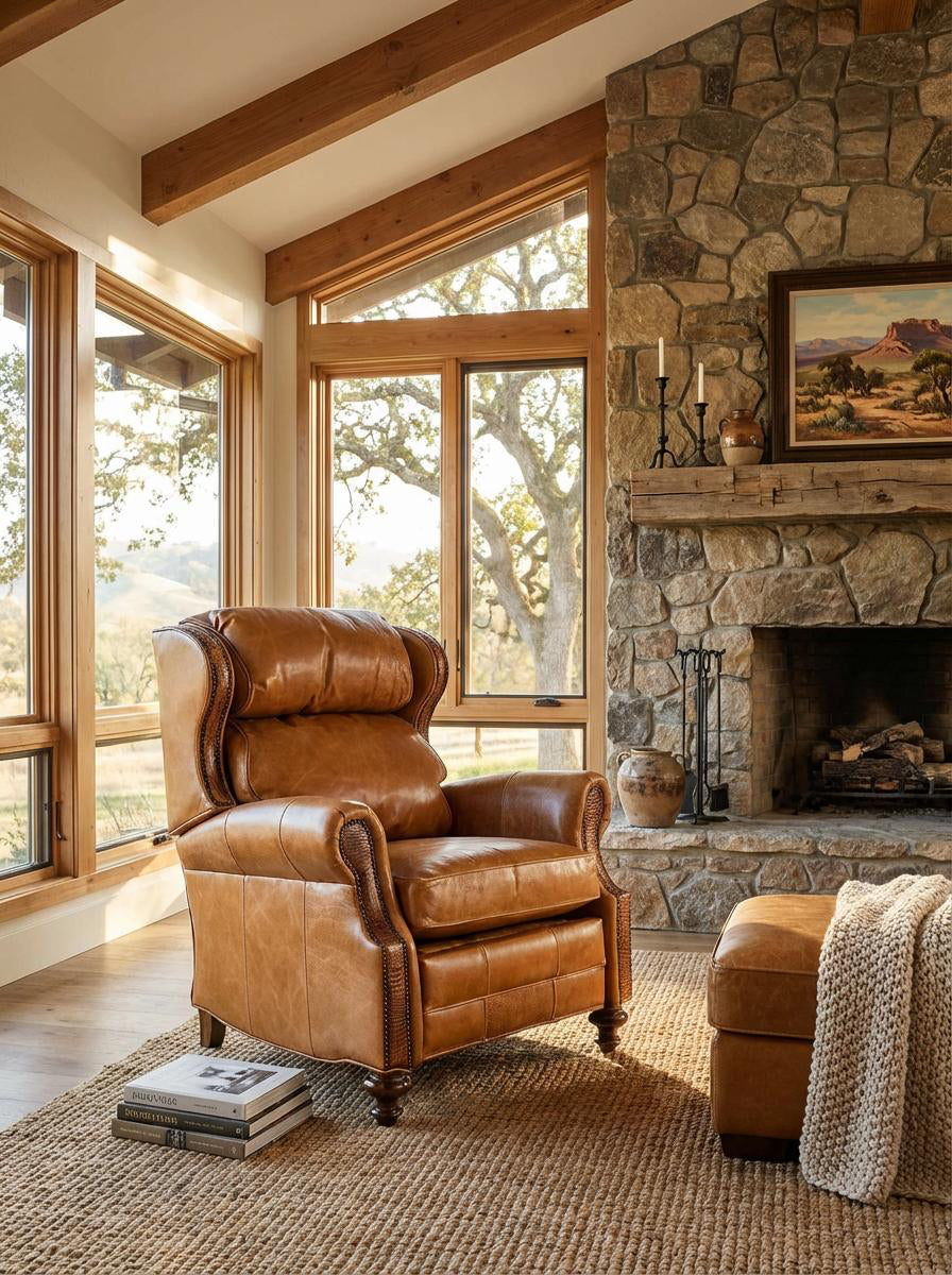 Ranch Boss Leather Recliner