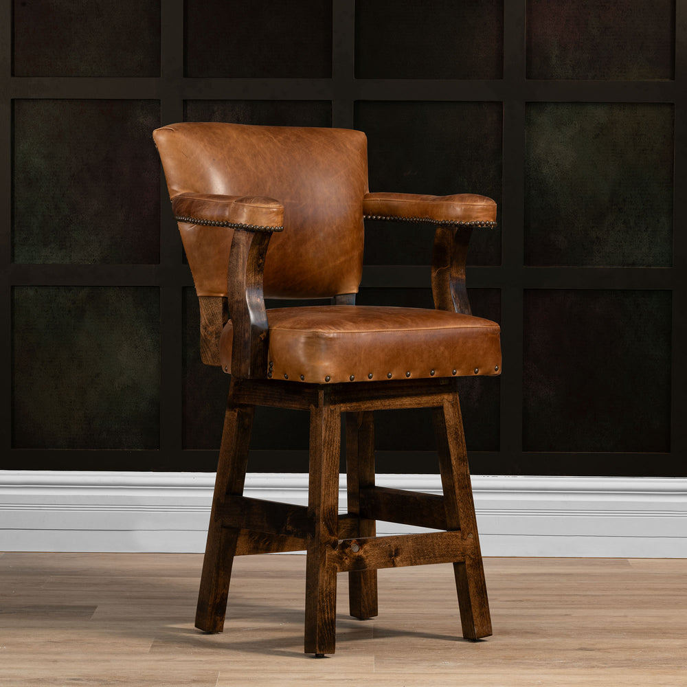 Brentwood Tan, Brindle Cowhide.