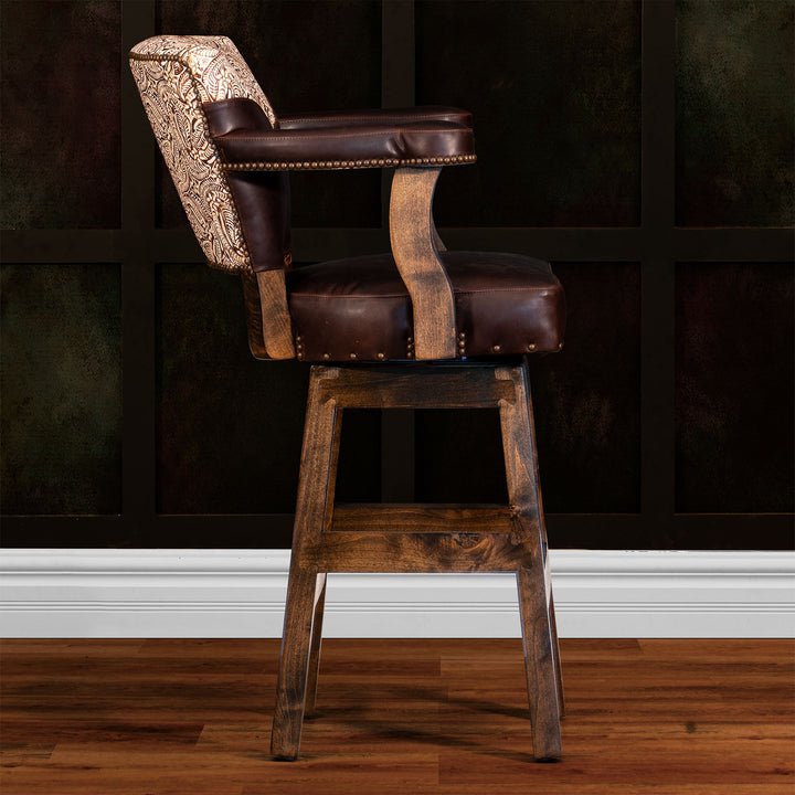 Rayen RJ Chisum Leather Barstool