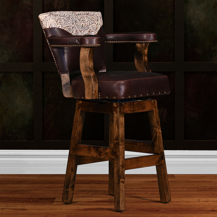 Rayen RJ Chisum Leather Barstool