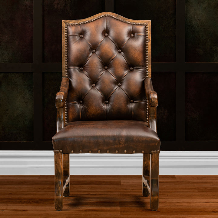 Redwood Tufted Leather Dining Chair