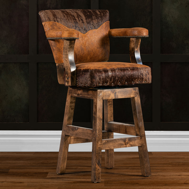 Rocksprings Leather Barstool