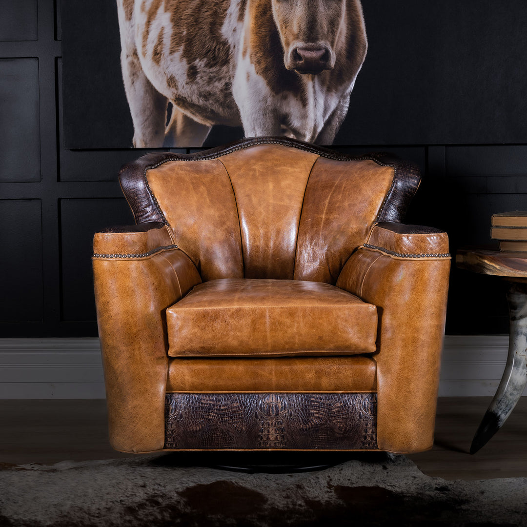 Rod Ranch Swivel Chair