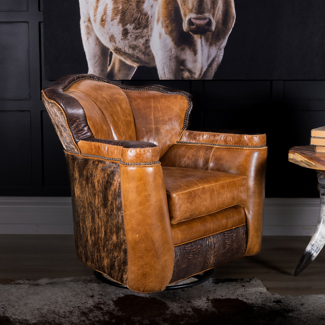Rod Ranch Swivel Chair