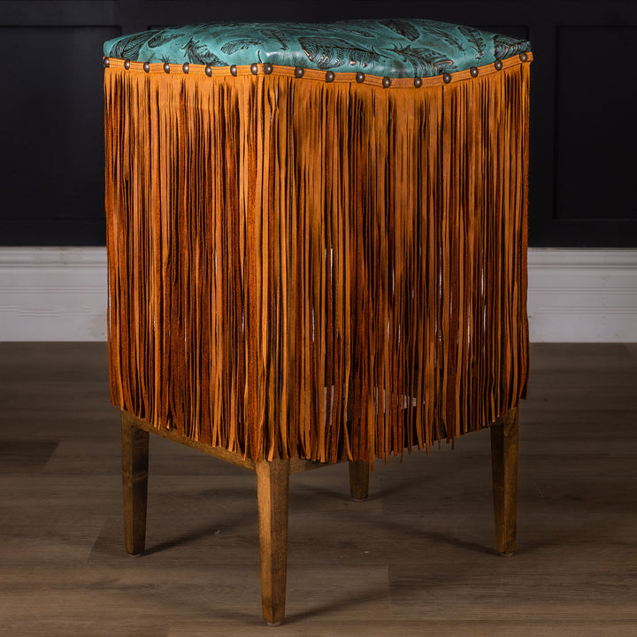 Sally Leather Saddle Stool