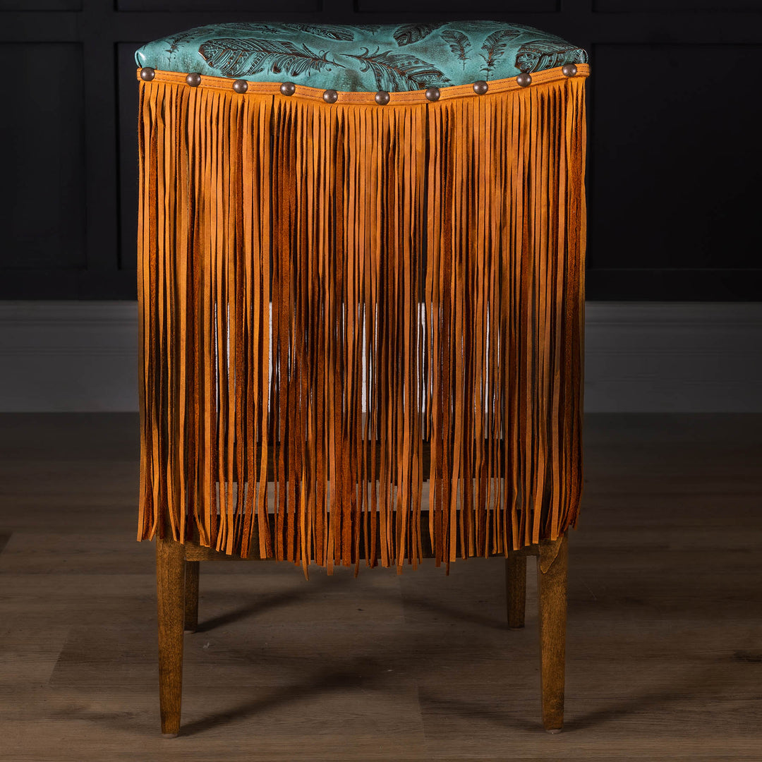 Sally Leather Saddle Stool