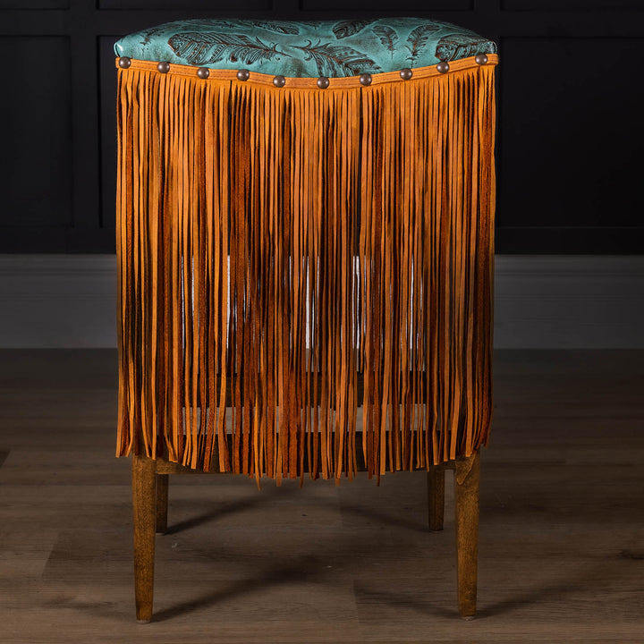 Sally Leather Saddle Stool
