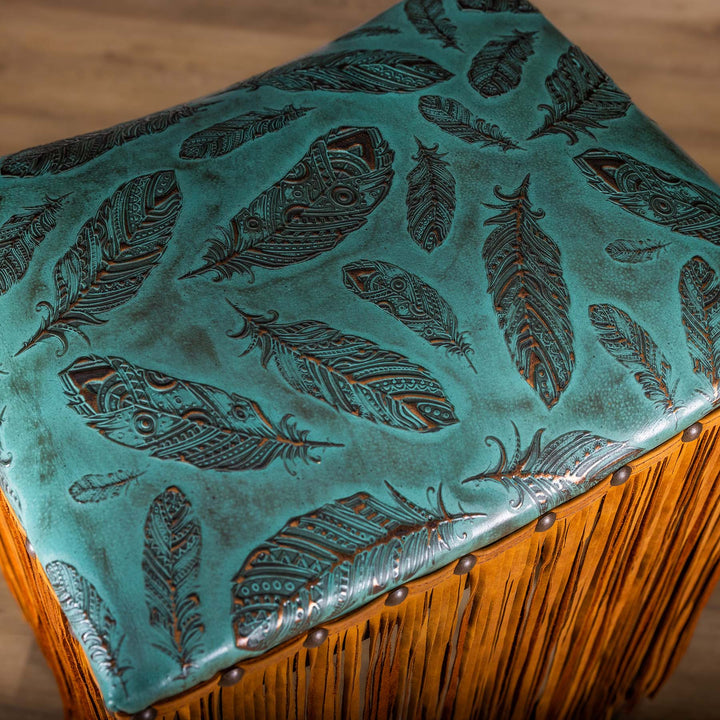 Sally Leather Saddle Stool