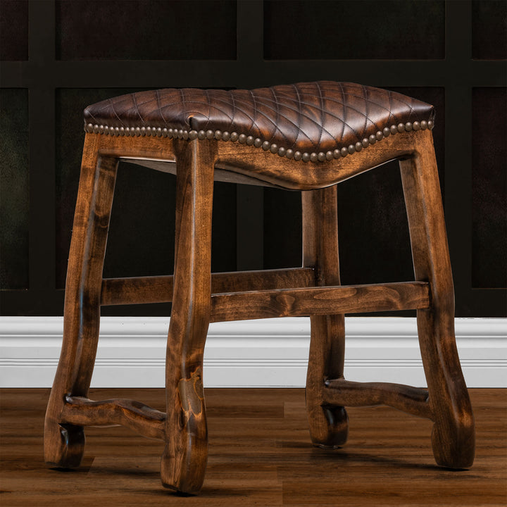 Sargent Leather Saddle Stool